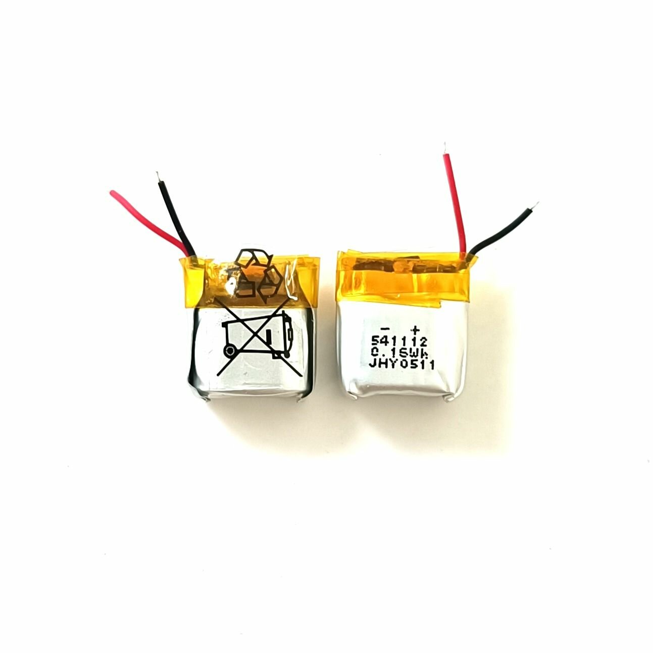 Аккумулятор для беспроводных наушников 3.7v 43mAh 541112 5.04x11x12 (2шт в комплекте) аккумуляторная батарейка к наушникам и гарнитурам