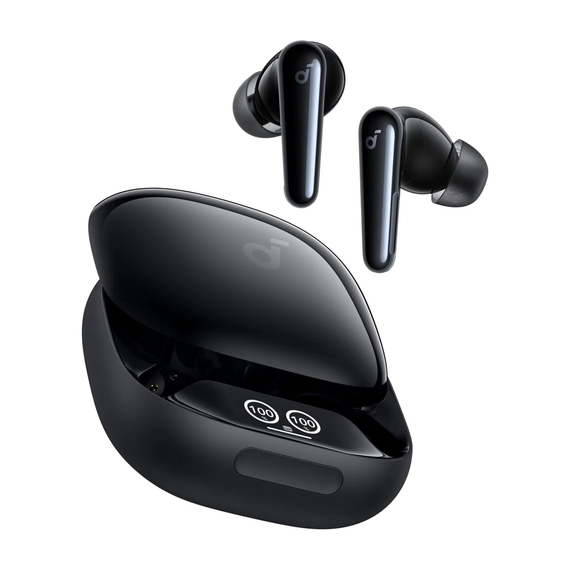 Наушники Anker Soundcore Liberty 4 Pro NC glossy black, tws, внутриканальные, с шумоподавлением, черный