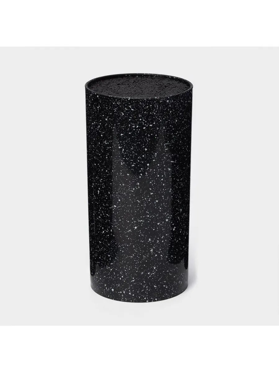 Подставка под ножи с наполнителем «Чёрный гранит» 22×11 см