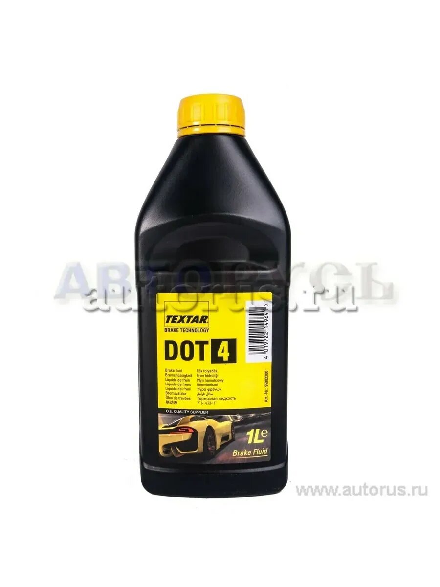 Жидкость тормозная dot 4, BRAKE FLUID, 1л
