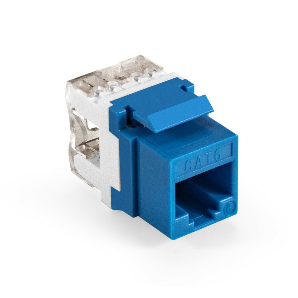 Модуль-вставка Keystone Jack RJ-45 ExeGate KJ-8P8C-U-C6-180-Dual (Кат.6, неэкранированная, 180 градусов, IDC Krone/110) (EX297335RUS)