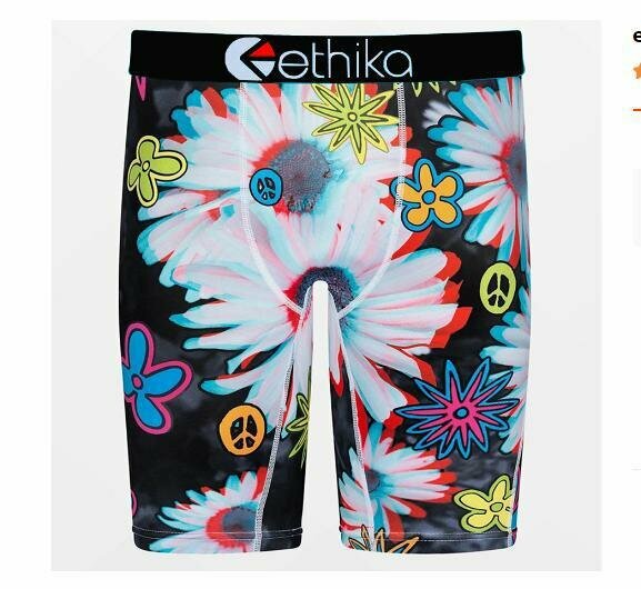 Трусы-боксеры ETHIKA, ледяной шелк, XXXL, белая хризантема