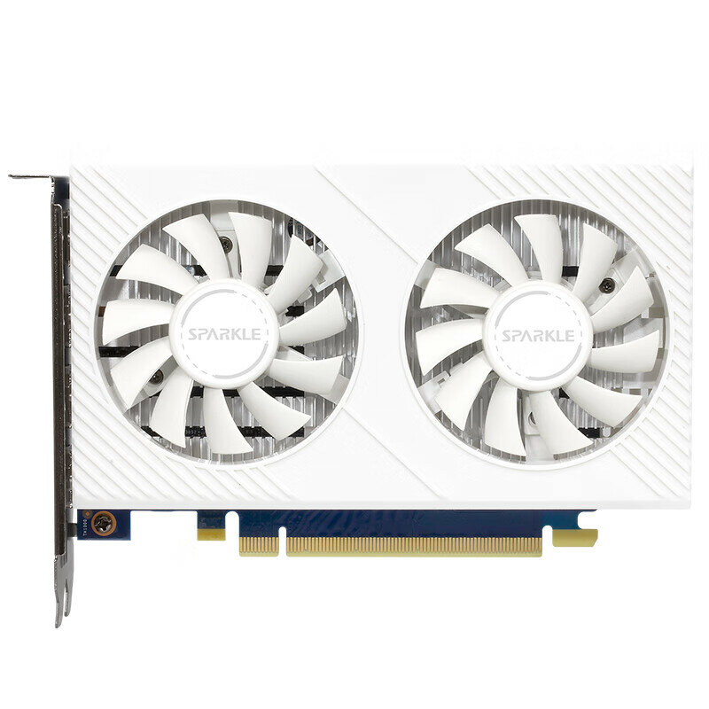 SPARKLEGEAR Intel Gaming Graphics Card A380 Dual Starlight White Version Full Height Dual Slot Dual Fan 6GB GDDR6