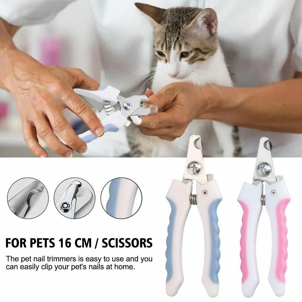 Изображение Когтерез для кошек и собак, с ограничителем длинны/ Для животных маленьких и средних пород/ ножницы для стрижки когтей