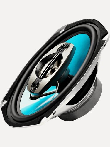 Изображение товара Урал (URAL) Колонки автомобильные бирюза АС-Б6947, 15x23 см (6x9 дюйм.), черный/бирюзовый