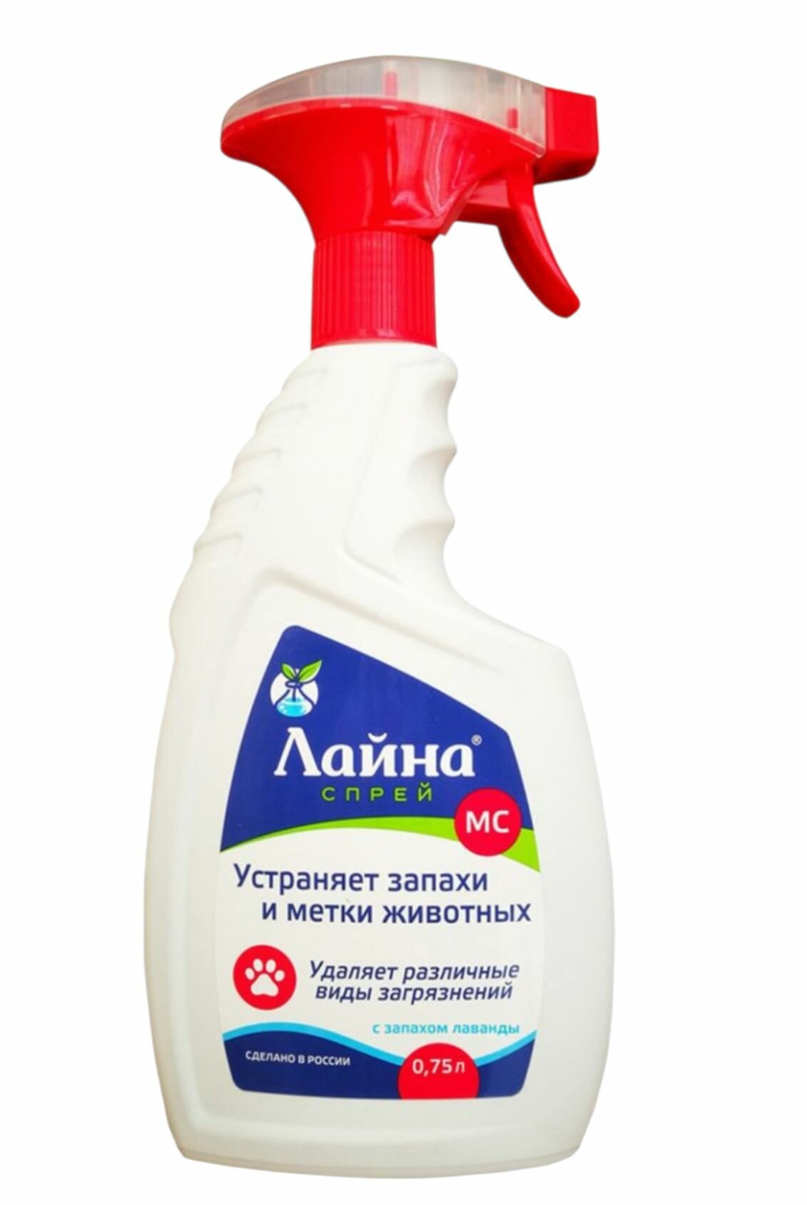 Лайна спрей / средство для дезинфекции и устранения неприятных запахов и меток животных с запахом лаванды, 750 мл