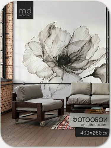 Изображение товара Фотообои Прозрачные лепестки 400х280 флизелиновые
