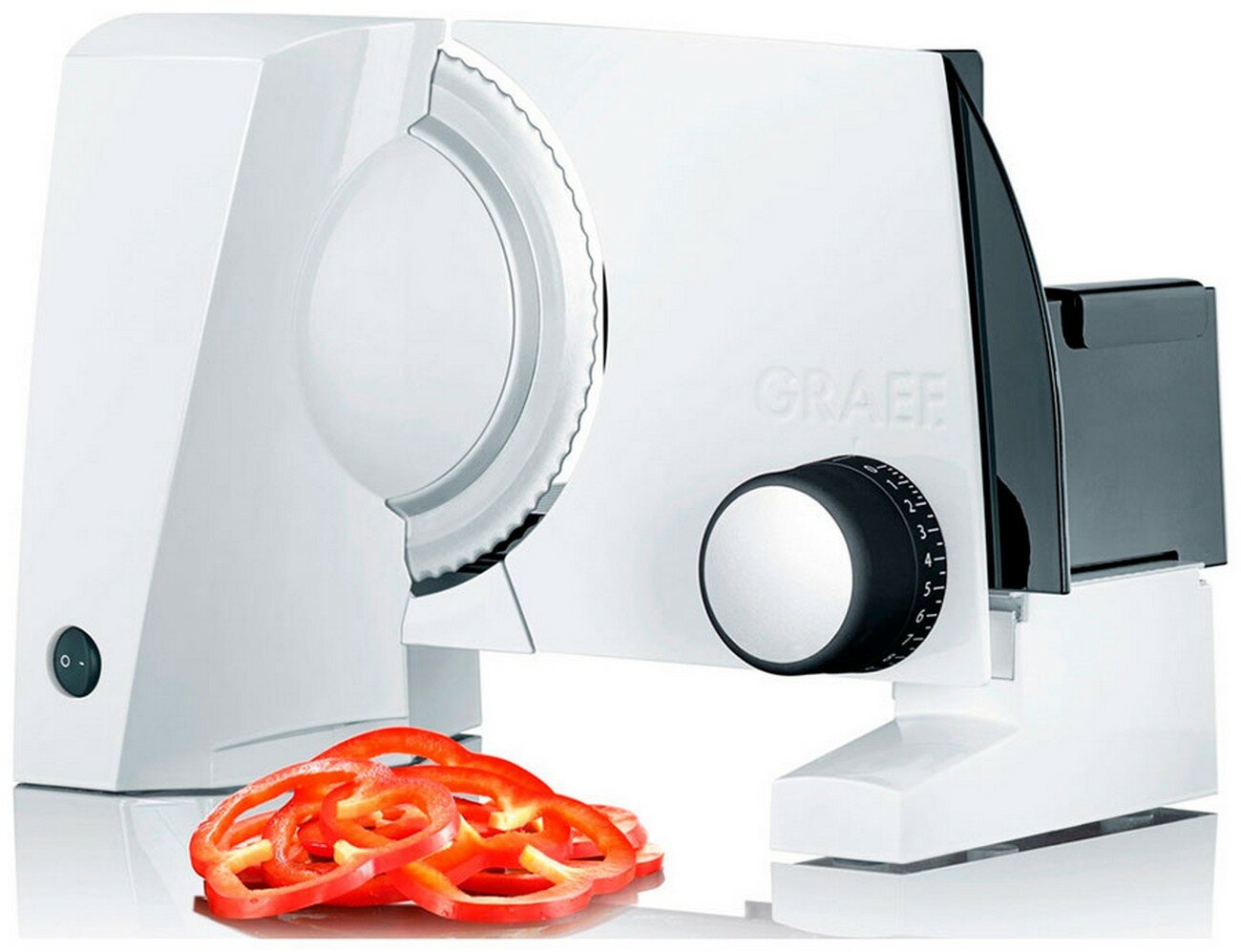 Ломтерезка Graef SKS 100 weiss TWIN 170 Вт 2 скорости диаметр диска 170 мм