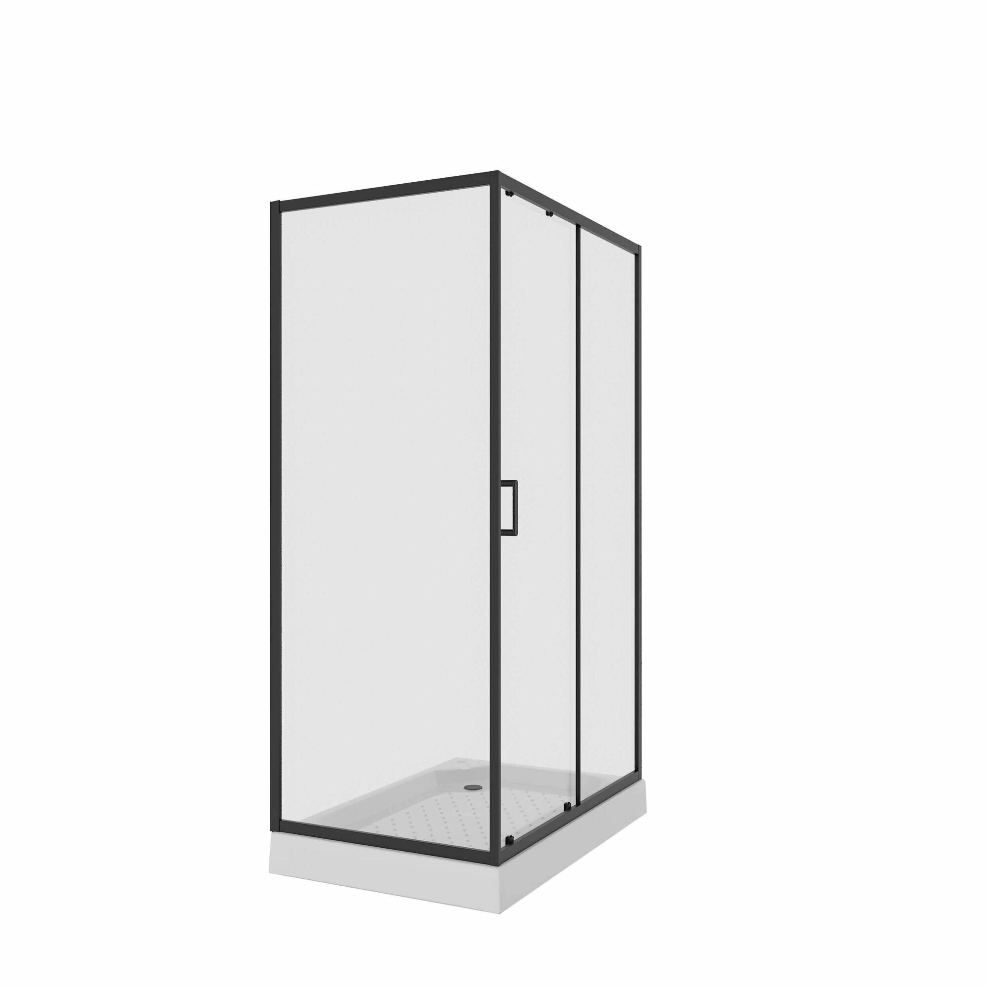 Душевое ограждение Niagara Nova NG-6812-08ВLACK (120х80х195)