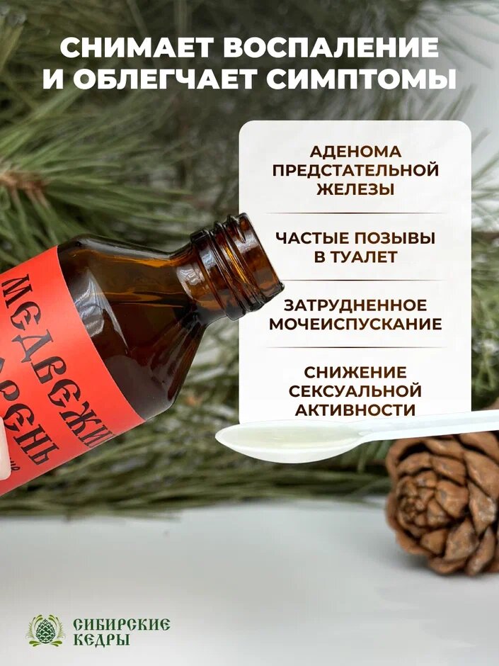 Препараты От Простатита Бальзам Медвежий корень для мужчин от простатита и аденомы простаты