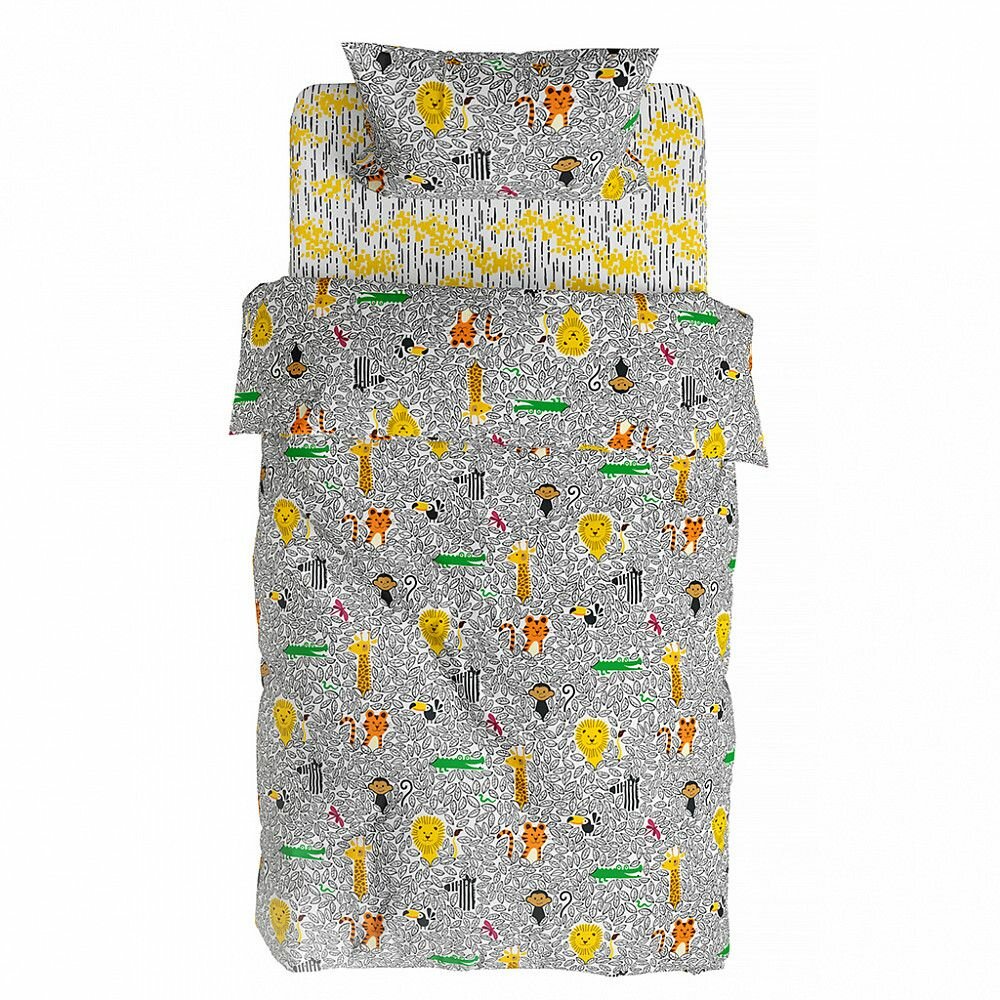 Пододеяльник Домашняя Мода "Вот компания какая!", 1,5-спальный, 147х215 см, перкаль 110 г/м2, хлопок 100%