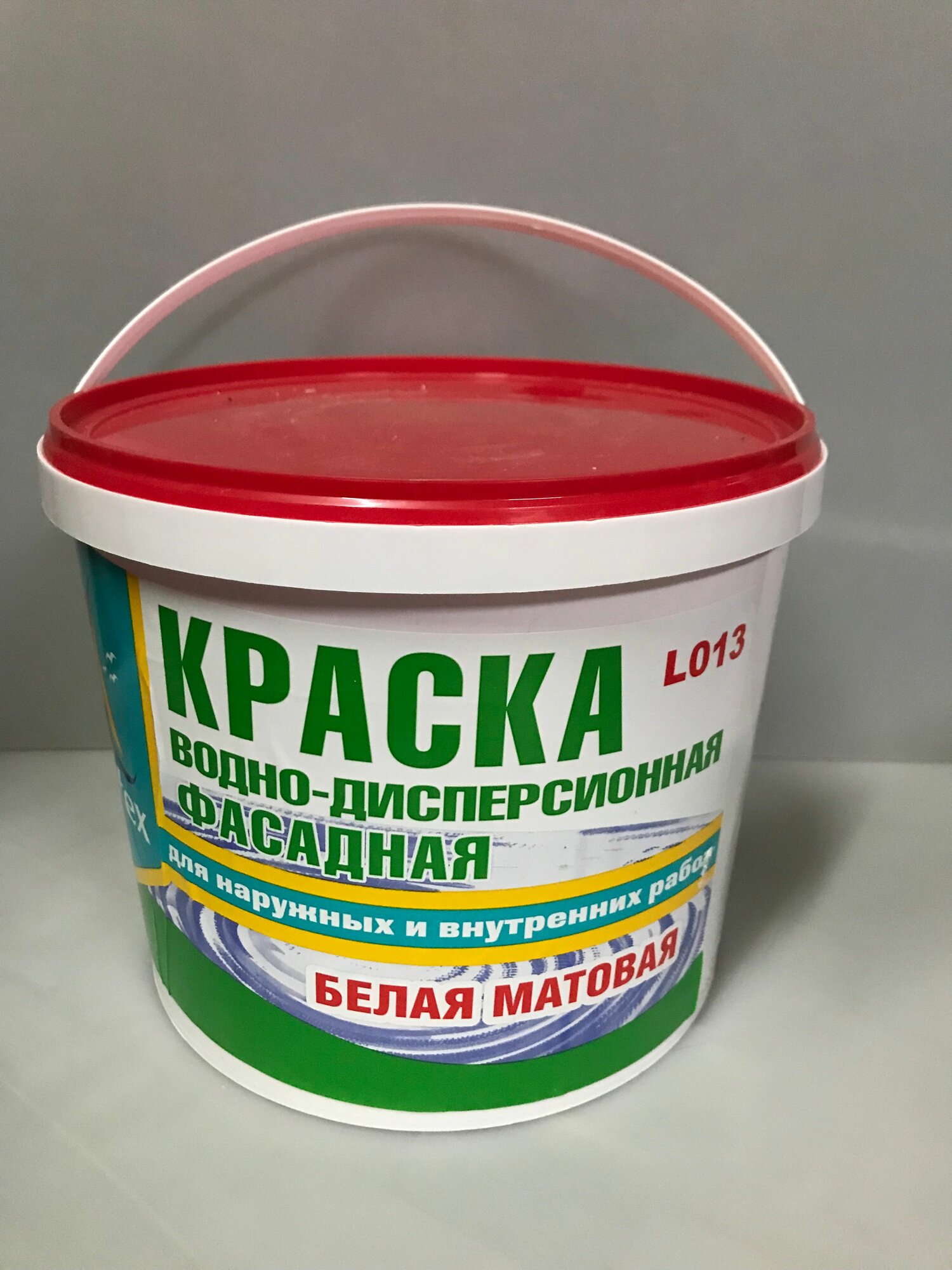 Краска водно-дисперсионная фасадная белая Миратекс 5 кг