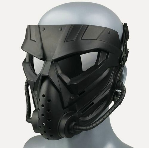 Изображение товара Маска защитная для пейнтбола, орбибола, гидробола (Черный)