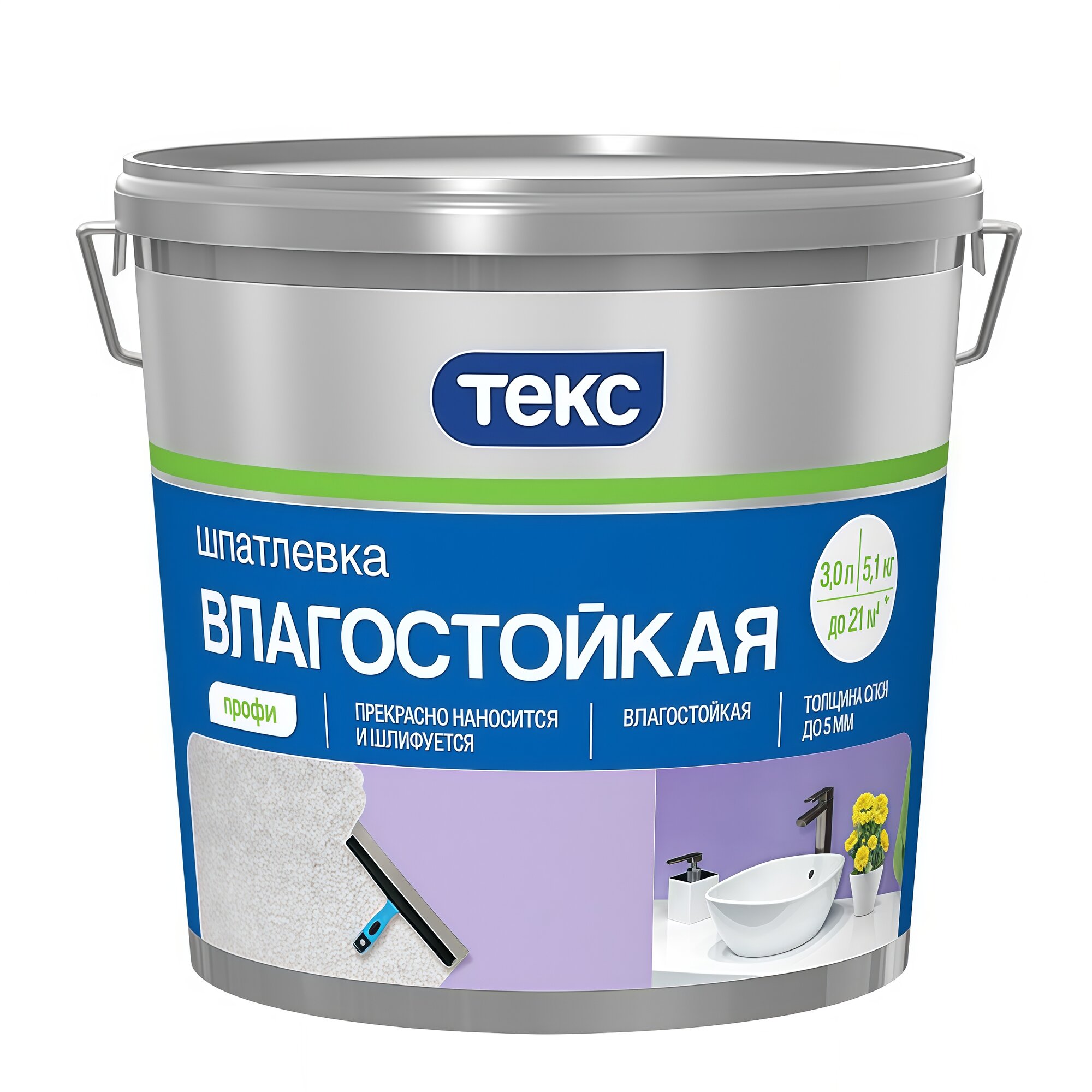 Шпатлевка акриловая влагостойкая 