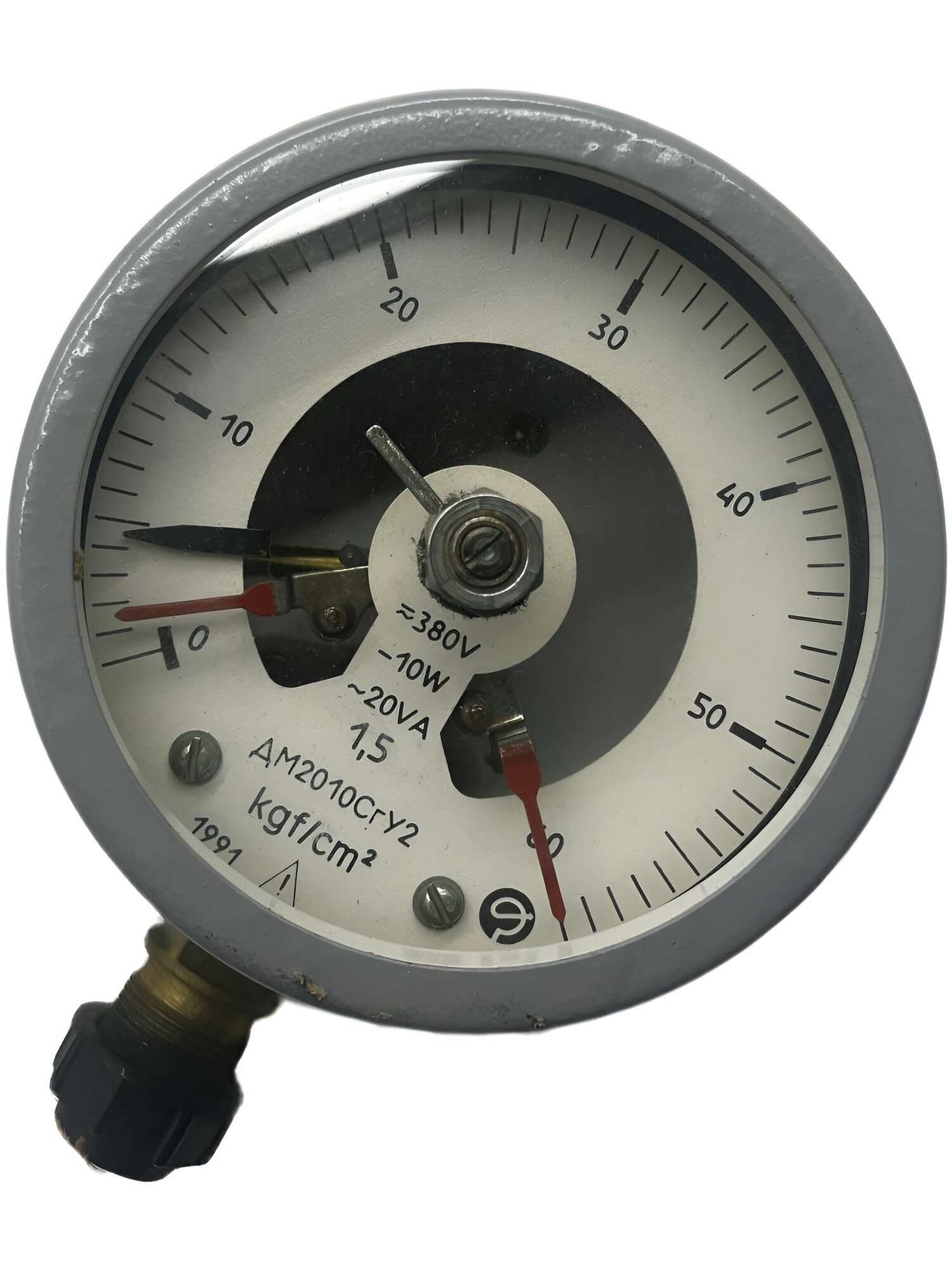Манометр электроконтактные ДМ2010СГ У2, 0-60kgf/cм2, кл. точ 1,5.