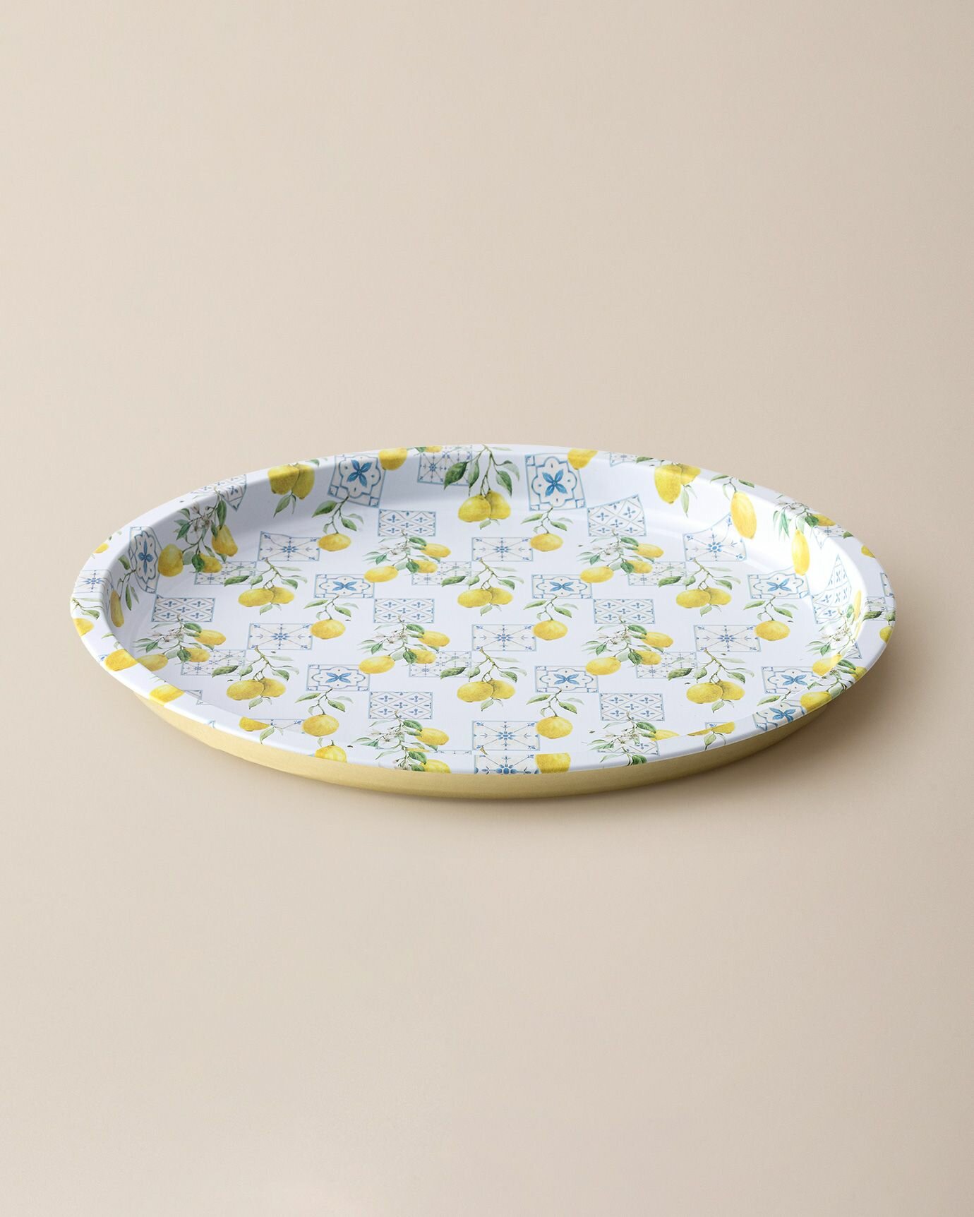 Поднос MADAME COCO Monde Round Tray, металлический, 35x35х2см — фото 1