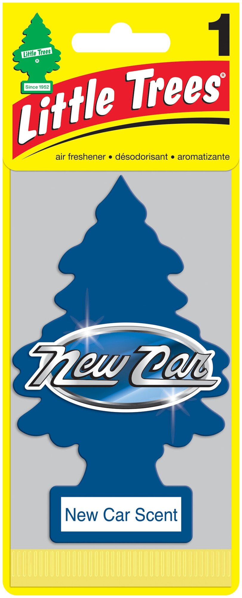 Ароматизатор Ёлочка Car-Freshner New Car Scent Новая машина U1P-10189-RUSS