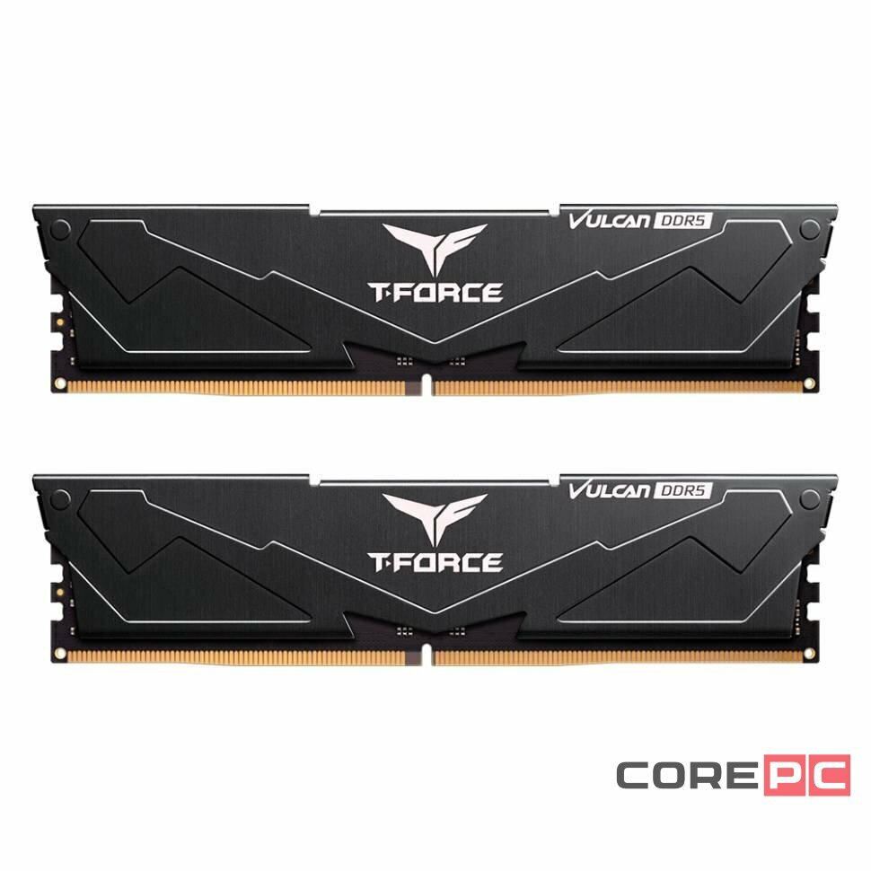 Оперативная память 64 Gb 6000 MHz Team Group T-FORCE VULCAN Black (FLBD564G6000HC38ADC01)