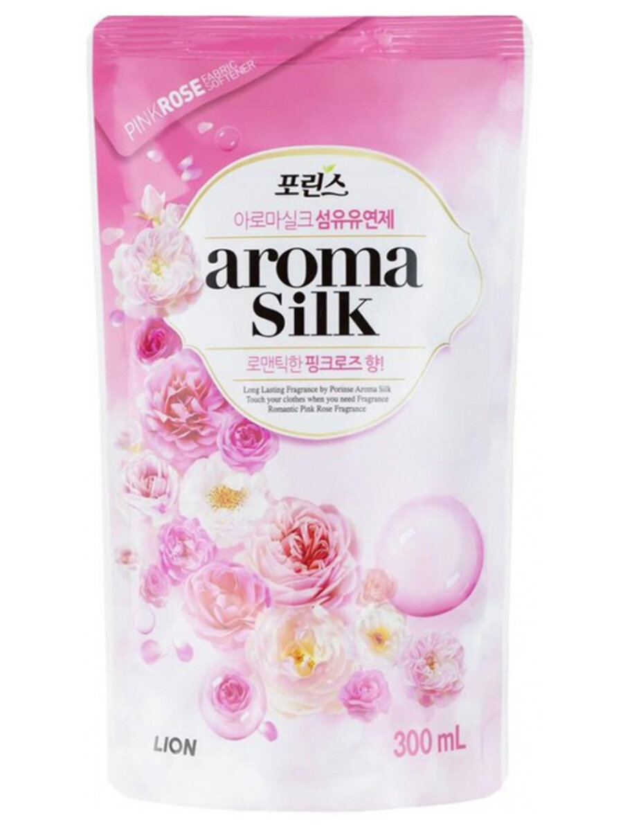 Кондиционер для белья LION AROMA CAPSULE с ароматом розы дой-пак 300 мл