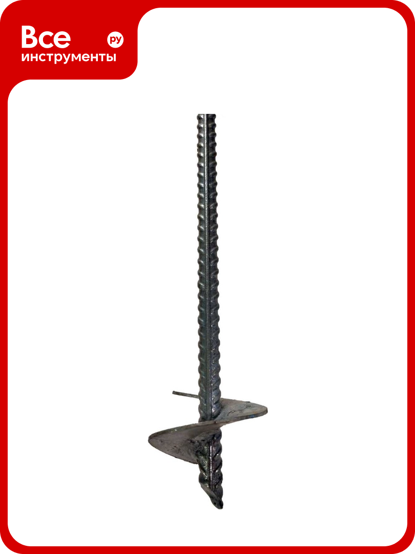 Винтовая мини свая для теплиц Аншнек 1 м  горячая оцинковка  шнек 60 мм T100zn60