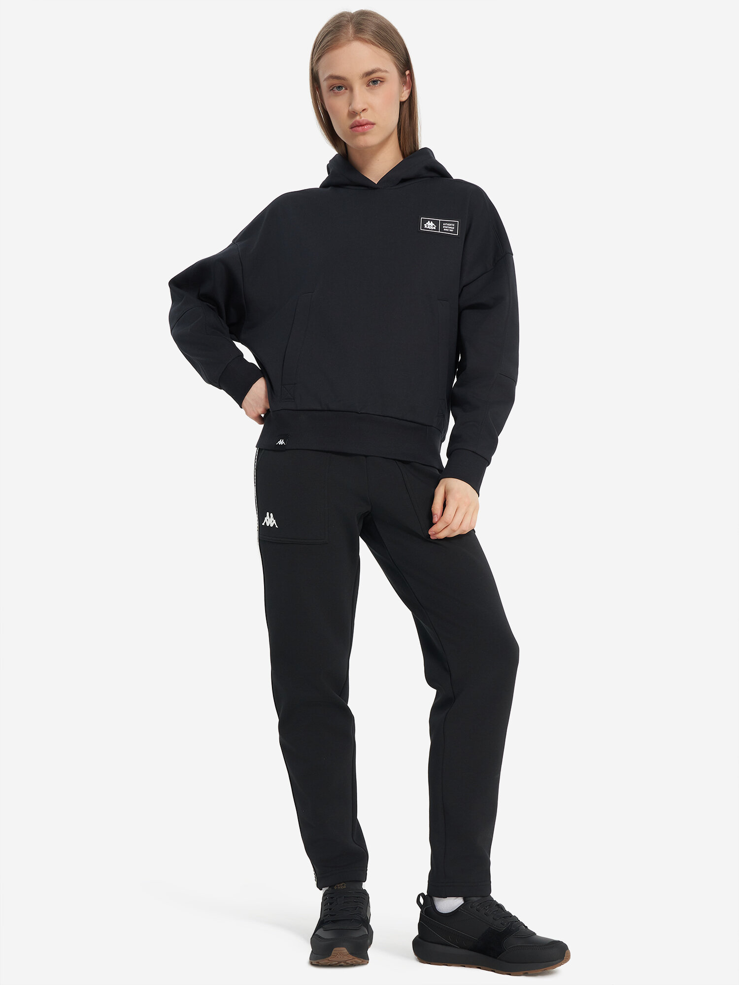 Худи Kappa, размер 42-44, , черный — фото 1