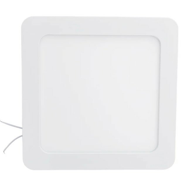 Встраив. потол. свет-к Ecola LED Квадратный даунлайт с драйвером 15W 220V 4200K 195x195x20