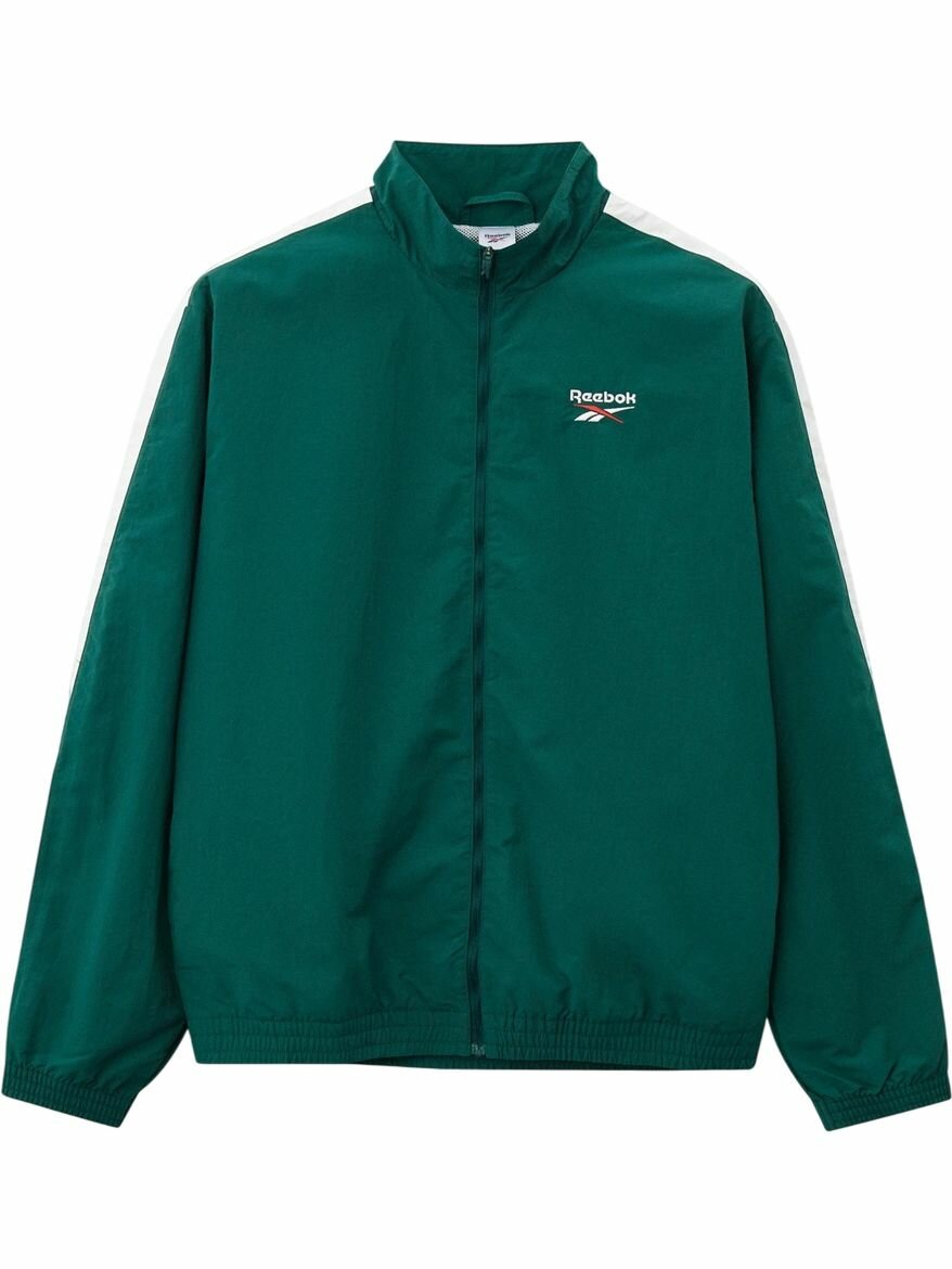 Ветровка Reebok Cross Check Woven Top, размер M INT, зеленый,