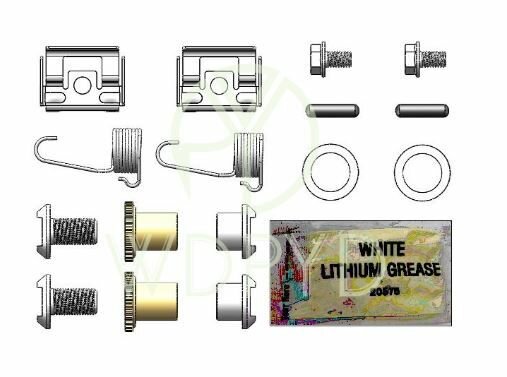 Ремкомплект стояночного тормоза 7417K для SSANG YONG (REXTON MUSSO ACTION KORANDO) MAZDA (CX-7 CX-9) FORD EDGE