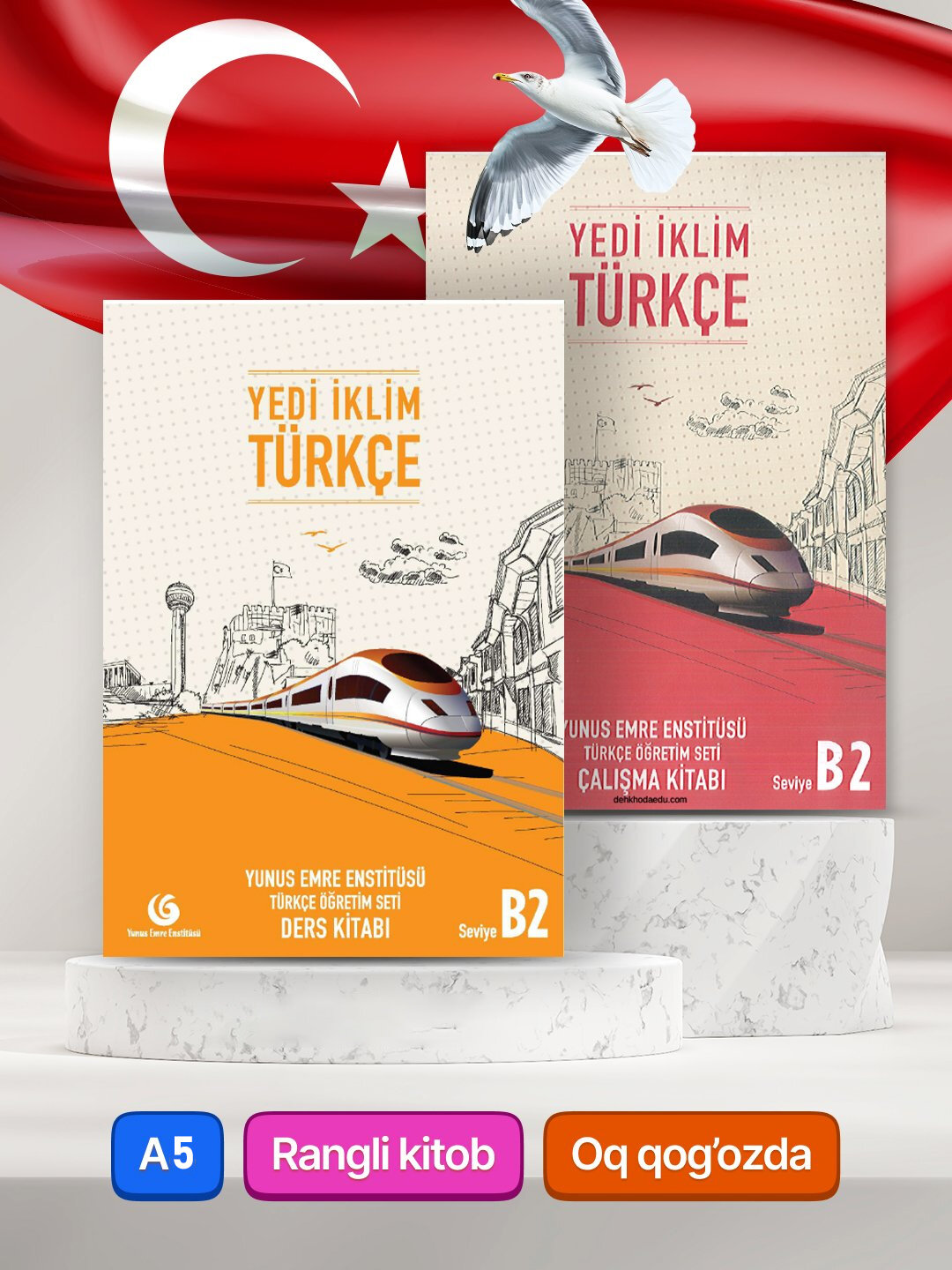 Учебник "Yedi iklim Turkce" B2, с рабочей тетрадью, для турецкого языка