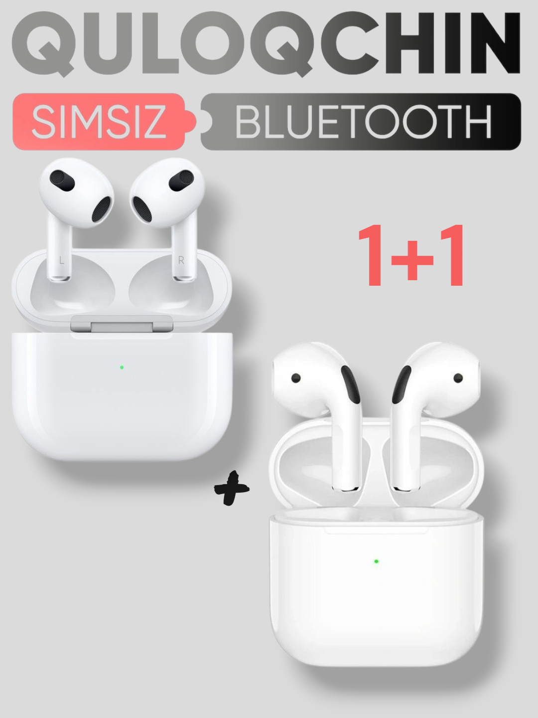 Беспроводные наушники Pro 5, Pro 2, Pods 3, для iPhone и Android 1+1