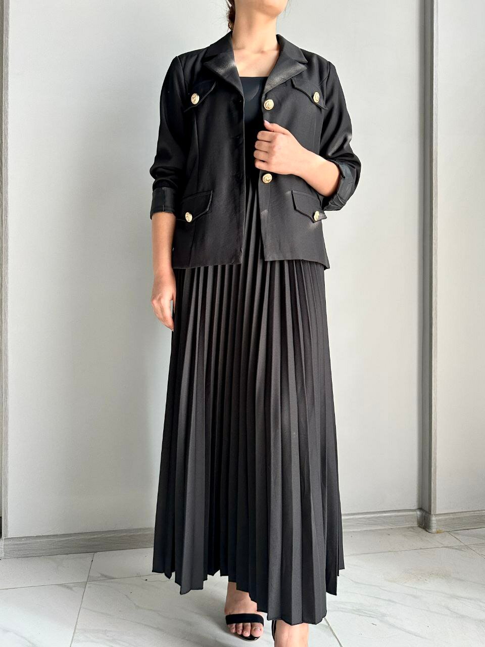 Костюм классический Zara Тёмно-синий, чёрный, размер M, чёрный