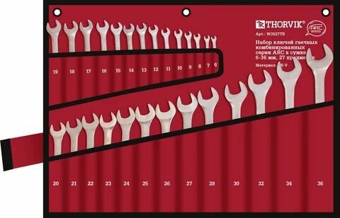 Набор ключей комбинированных 6-36мм