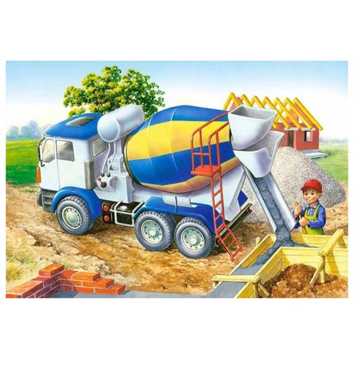 Пазл Castorland Midi Бетономешалка, 60 эл. 6373/B5-06373