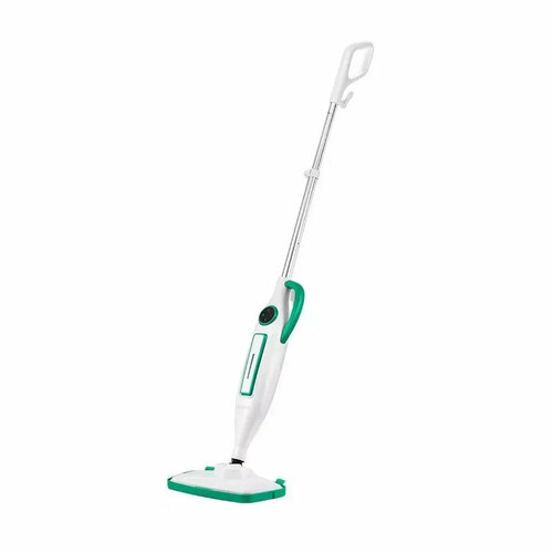 Швабра паровая Kitfort КТ-1098 1250Вт белый/зеленый