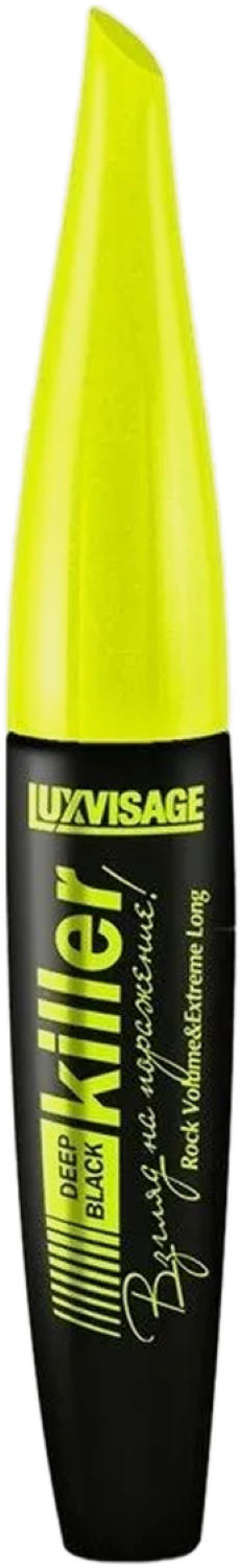 Тушь LUXVISAGE "Killer", удлиняющая, чёрная, для ресниц, 11 г — фото 1