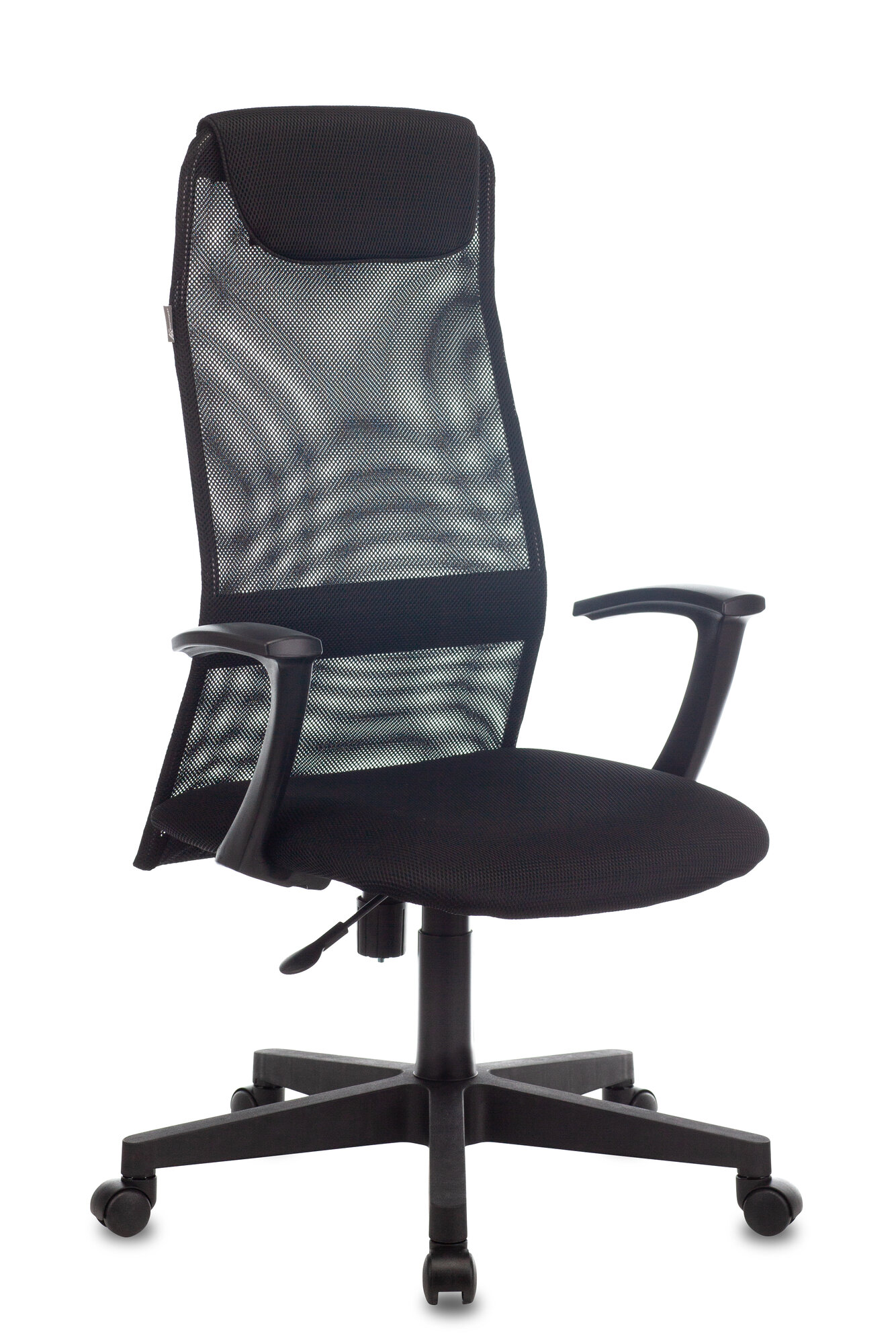 Кресло руководителя Бюрократ KB-8 черный TW-01 TW-11 сетка/ткань с подголов. крестов. пластик