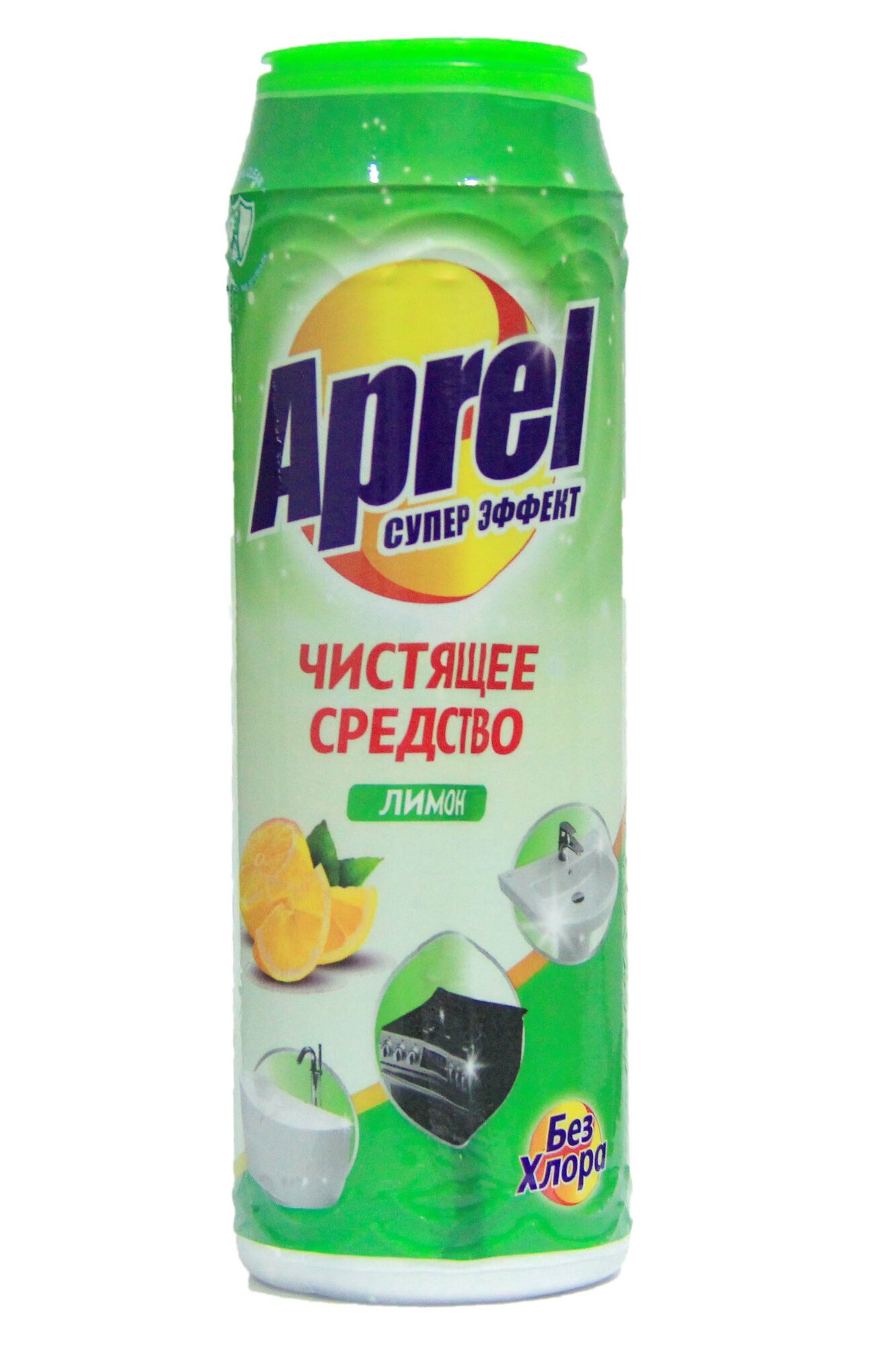 Чистящее средство "Aprel", с запахом лимона, без хлора, 450 г