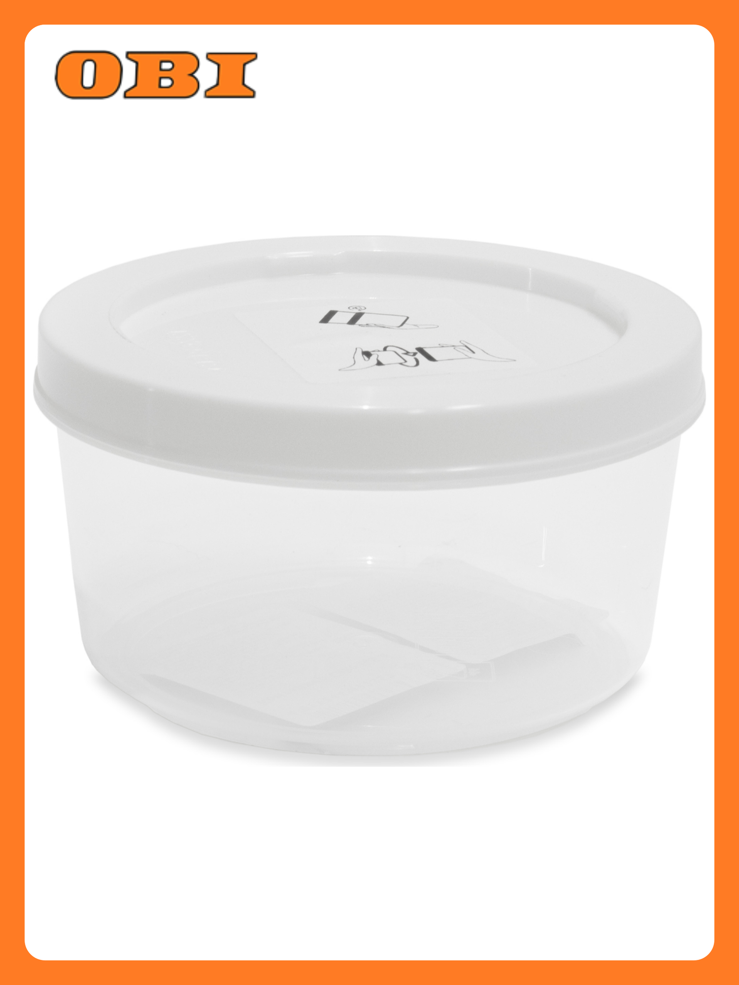 Контейнер Cake 05 л (прозрачный) пластиковый круглый можно использовать в СВЧ