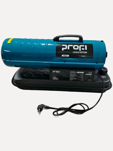 Изображение товара Пушка тепловая дизельная прямого нагрева PROFI DH-45N (термостат, колеса) 45кВт, 740кв. м, для дачи и гаража
