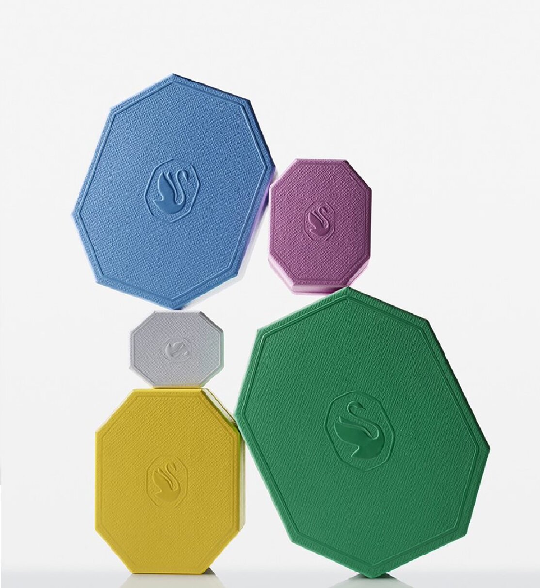 Серьги пусеты SWAROVSKI, кристаллы Swarovski, размер 17 мм, золотой, белый — фото 1