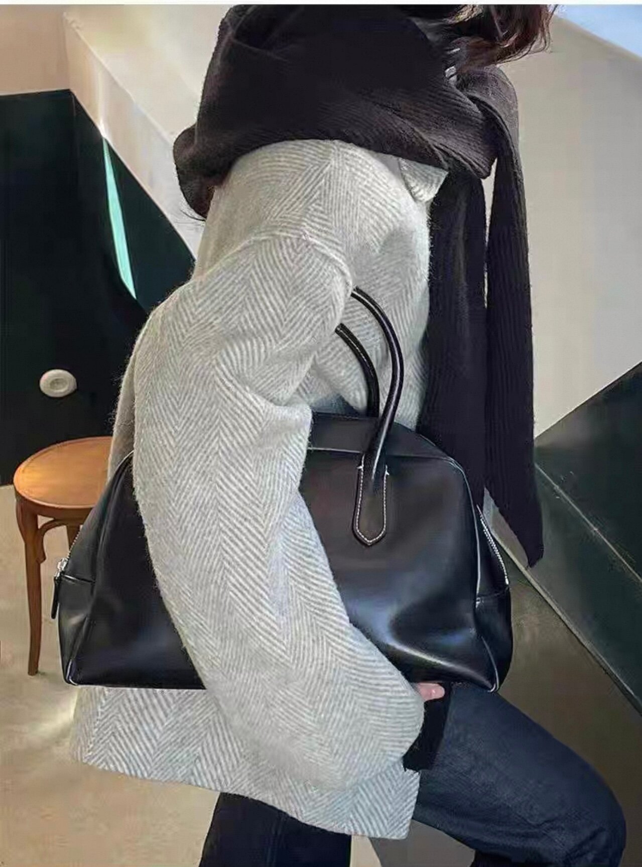 Капор  для женщин, размер 54-59, черный — фото 1