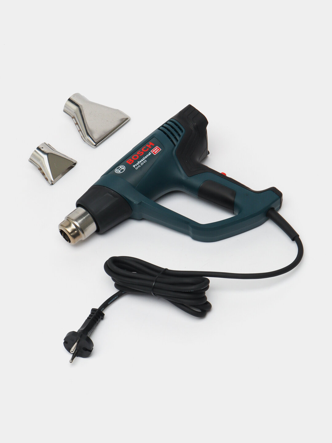 Технический фен Bosch GHG 20-63 Professional, 2000 Вт, 50-630 °C, ЖК-дисплей, в кейсе — фото 1