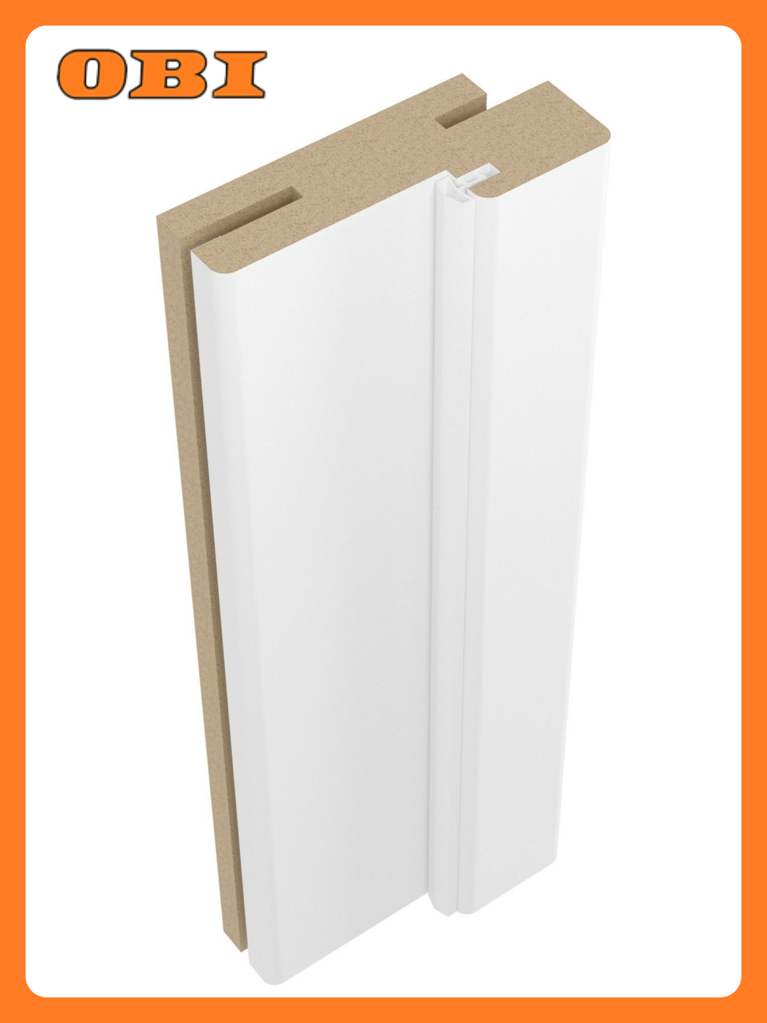 Дверная коробка BELWOODDOORS  МДФ  телескопическая  с уплотнителем  белая