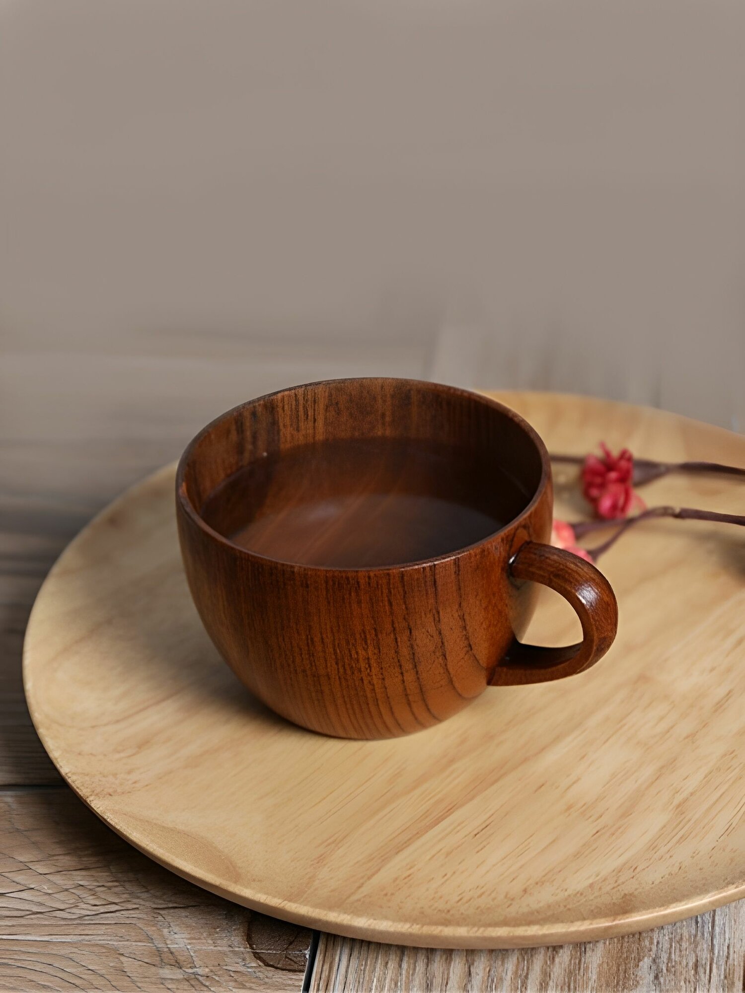 Чашка деревянная для чая и кофе 200 мл — фото 1