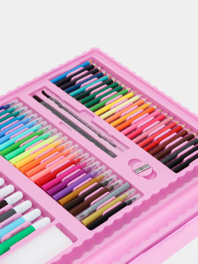 Художественный набор для рисования, 208 предметов, карандаши, фломастеры, для детей — фото 1