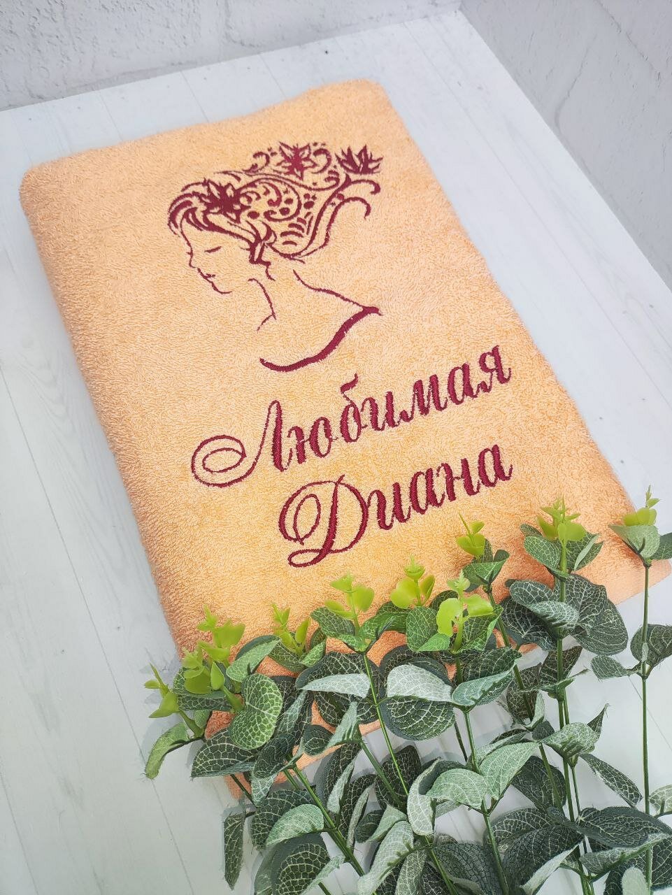 Полотенце банное, махровое Любимая Диана