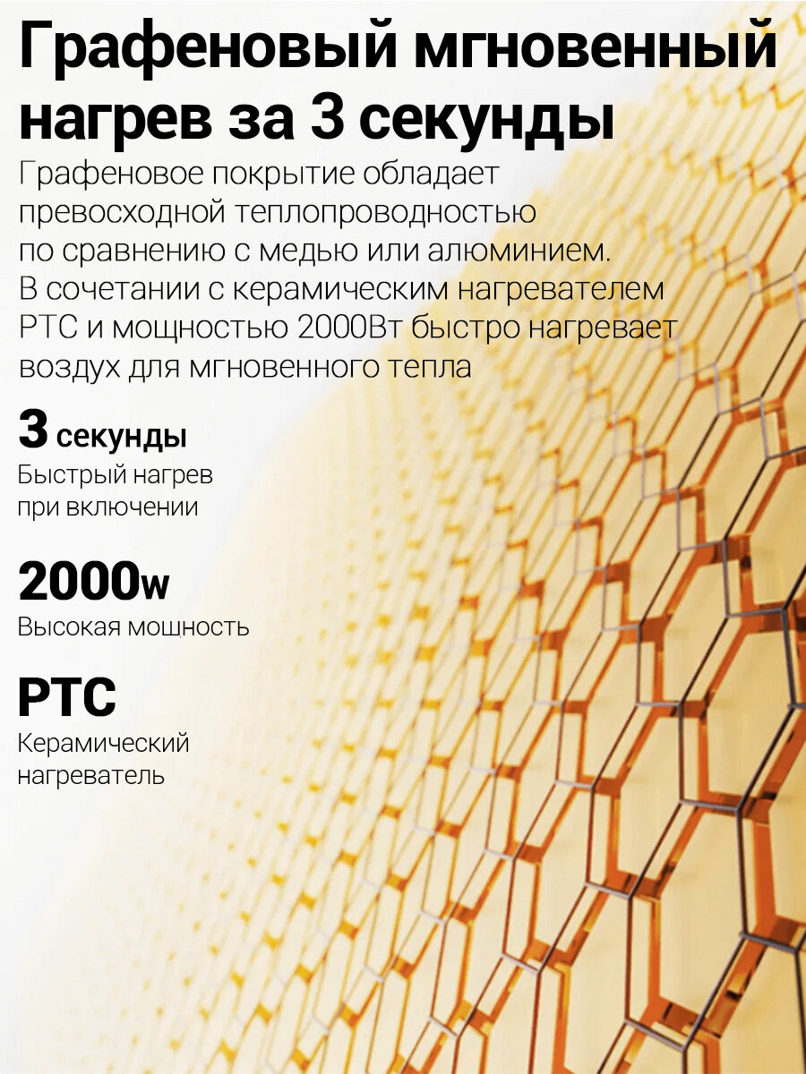 Вертикальный обогреватель Xiaomi Mijia Smart Heater Graphene EU ,2000W (LSNFJ04ZM) — фото 1