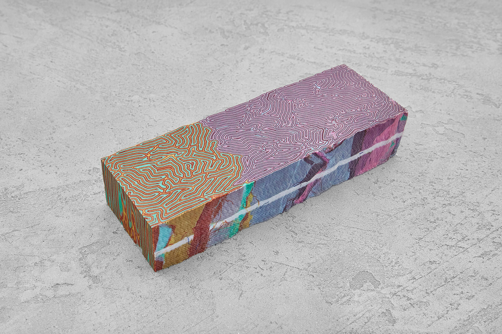 Авторская микарта, блок 140х47х28мм T083