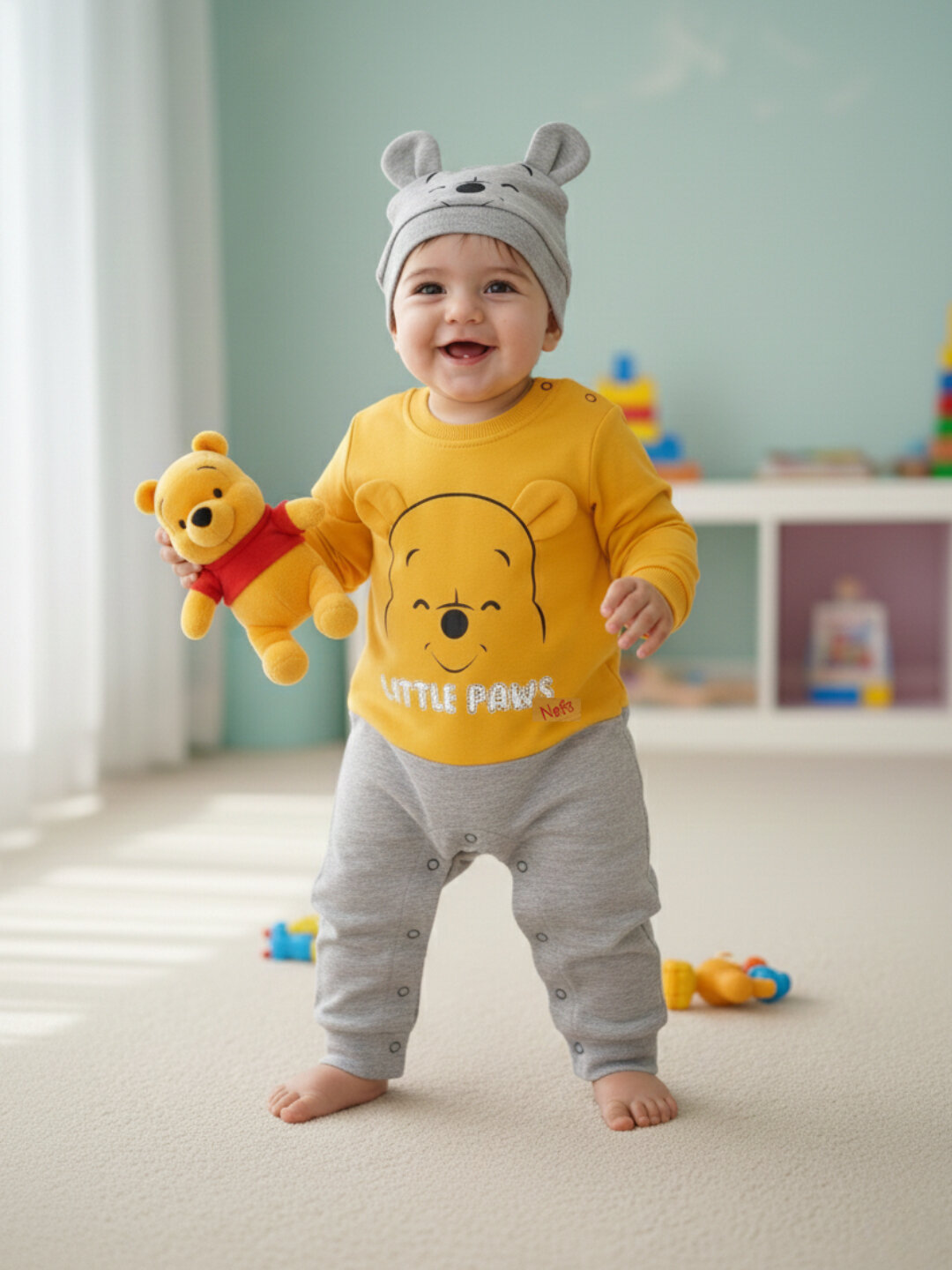 Комбинезон , размер 68, желтый — фото 1