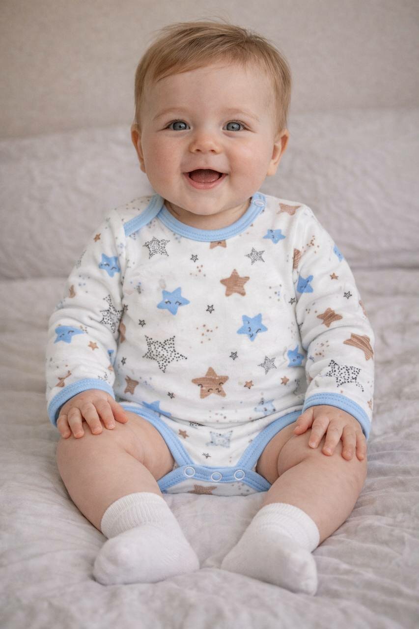 Боди 0-3,3-6.6-9,9-12 месяцев